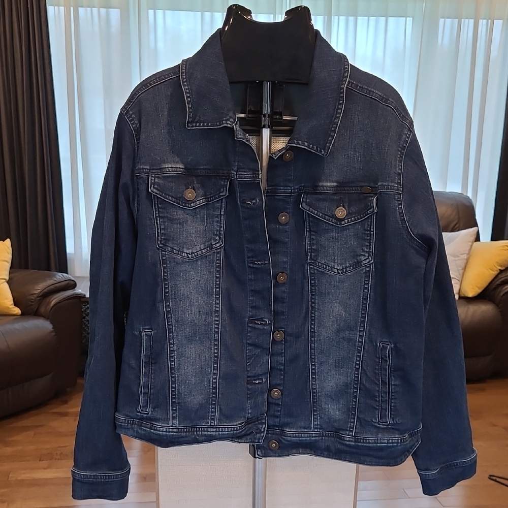 Frankie & Stella Denim Jacket in Blue Size 3X